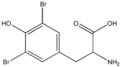 2-amino-3-(3,5-dibromo-4-hydroxyphenyl)propanoic acid 구조식 이미지