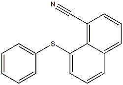 8-(phenylthio)-1-naphthonitrile 구조식 이미지