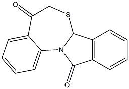 isoindolo[2,1-a][3,1]benzothiazepine-5,12(6H,7aH)-dione 구조식 이미지