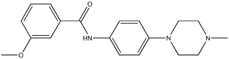 3-methoxy-N-[4-(4-methylpiperazino)phenyl]benzenecarboxamide 구조식 이미지