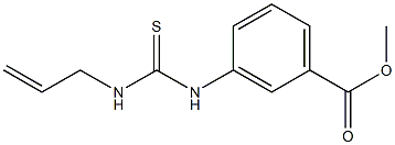 methyl 3-{[(allylamino)carbothioyl]amino}benzoate 구조식 이미지