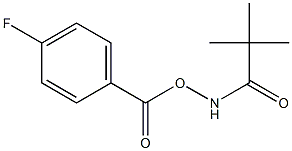 N-[(4-fluorobenzoyl)oxy]-2,2-dimethylpropanamide 구조식 이미지