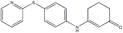 3-[4-(2-pyridinylsulfanyl)anilino]-2-cyclohexen-1-one 구조식 이미지