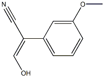 3-hydroxy-2-(3-methoxyphenyl)acrylonitrile Structure