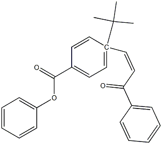 4-[(Z)-3-oxo-3-phenyl-1-propenyl]phenyl 4-(tert-butyl)benzenecarboxylate 구조식 이미지