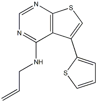N4-allyl-5-(2-thienyl)thieno[2,3-d]pyrimidin-4-amine Structure