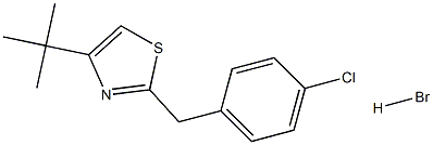 4-(tert-butyl)-2-(4-chlorobenzyl)-1,3-thiazole hydrobromide Structure