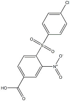 4-[(4-chlorophenyl)sulfonyl]-3-nitrobenzoic acid Structure