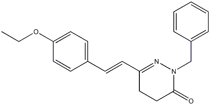 2-benzyl-6-(4-ethoxystyryl)-4,5-dihydro-3(2H)-pyridazinone 구조식 이미지