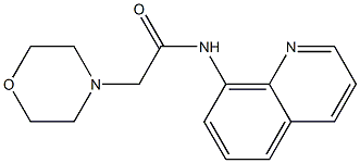 N1-(8-quinolyl)-2-morpholinoacetamide Structure