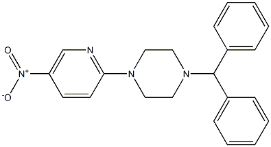 1-benzhydryl-4-(5-nitro-2-pyridinyl)piperazine 구조식 이미지