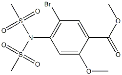 methyl 4-[bis(methylsulfonyl)amino]-5-bromo-2-methoxybenzenecarboxylate Structure