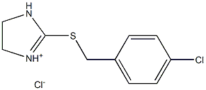 2-[(4-chlorobenzyl)thio]-4,5-dihydro-1H-imidazol-3-ium chloride Structure