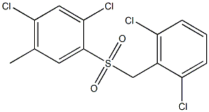 1,5-dichloro-2-[(2,6-dichlorobenzyl)sulfonyl]-4-methylbenzene Structure