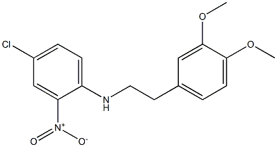 N1-(3,4-dimethoxyphenethyl)-4-chloro-2-nitroaniline 구조식 이미지