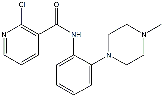 2-chloro-N-[2-(4-methylpiperazino)phenyl]nicotinamide Structure