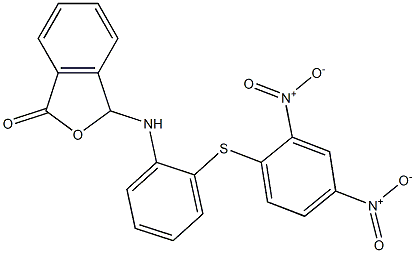 3-{2-[(2,4-dinitrophenyl)thio]anilino}-1,3-dihydroisobenzofuran-1-one Structure