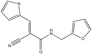 N1-tetrahydrofuran-2-ylmethyl-2-cyano-3-(1H-pyrrol-2-yl)acrylamide 구조식 이미지