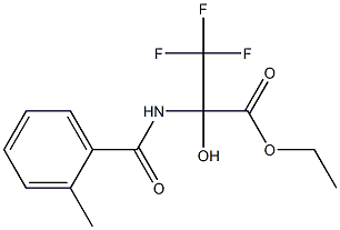 ethyl 3,3,3-trifluoro-2-hydroxy-2-[(2-methylbenzoyl)amino]propanoate 구조식 이미지