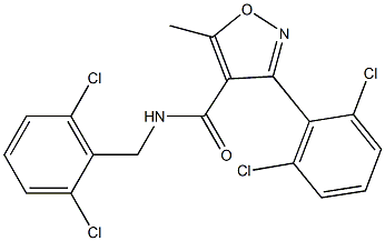 N4-(2,6-dichlorobenzyl)-3-(2,6-dichlorophenyl)-5-methylisoxazole-4-carboxamide Structure