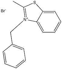 3-benzyl-2-methyl-1,3-benzothiazol-3-ium bromide 구조식 이미지