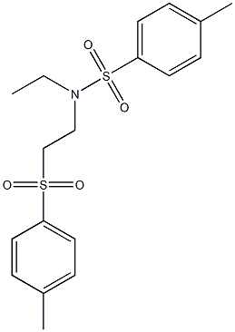 N1-ethyl-N1-{2-[(4-methylphenyl)sulfonyl]ethyl}-4-methylbenzene-1-sulfonamide 구조식 이미지