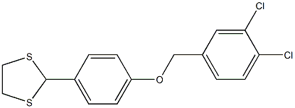 2-{4-[(3,4-dichlorobenzyl)oxy]phenyl}-1,3-dithiolane Structure