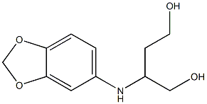 2-(1,3-benzodioxol-5-ylamino)-1,4-butanediol 구조식 이미지