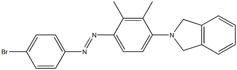 1-(4-bromophenyl)-2-[4-(2,3-dihydro-1H-isoindol-2-yl)-2,3-dimethylphenyl]di az-1-ene Structure