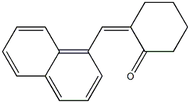 2-(1-naphthylmethylidene)cyclohexan-1-one 구조식 이미지