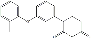 4-[3-(2-methylphenoxy)phenyl]-1,3-cyclohexanedione Structure