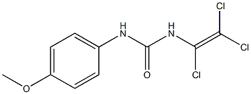 N-(4-methoxyphenyl)-N'-(1,2,2-trichlorovinyl)urea Structure