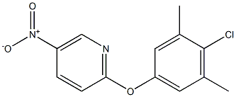 2-(4-chloro-3,5-dimethylphenoxy)-5-nitropyridine 구조식 이미지