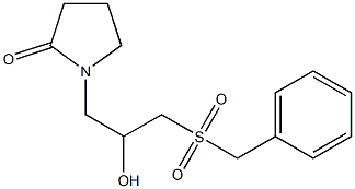 1-[3-(benzylsulfonyl)-2-hydroxypropyl]-2-pyrrolidinone Structure