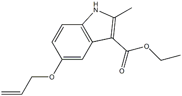 ethyl 5-(allyloxy)-2-methyl-1H-indole-3-carboxylate 구조식 이미지