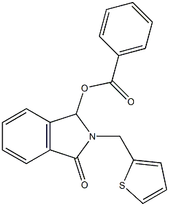 3-oxo-2-(2-thienylmethyl)-2,3-dihydro-1H-isoindol-1-yl benzenecarboxylate 구조식 이미지