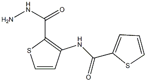 N2-[2-(hydrazinocarbonyl)-3-thienyl]thiophene-2-carboxamide 구조식 이미지