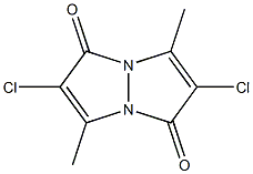 2,6-dichloro-3,7-dimethyl-1H,5H-pyrazolo[1,2-a]pyrazole-1,5-dione 구조식 이미지