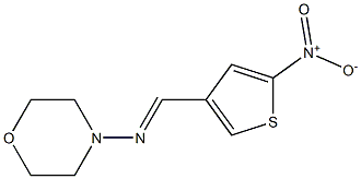 N4-[(5-nitro-3-thienyl)methylidene]morpholin-4-amine Structure