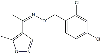 1-(5-methyl-4-isoxazolyl)-1-ethanone O-(2,4-dichlorobenzyl)oxime 구조식 이미지