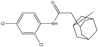 N-(2,4-dichlorophenyl)-2-(2-methyl-2-adamantyl)acetamide 구조식 이미지