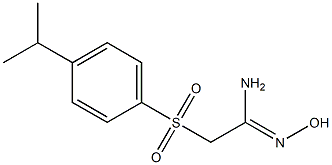 N'-hydroxy-2-[(4-isopropylphenyl)sulfonyl]ethanimidamide 구조식 이미지