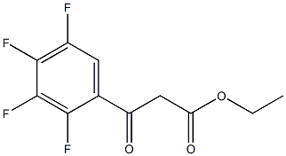 2,3,4,5-Tetrafluorobenzoyl ethyl acetate Structure