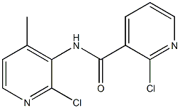 2-chloro-n-(2-chloro-4-methyl-3-pyridiyl)-3-pyridine carboxamide Structure