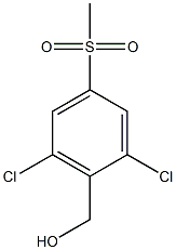 (2,6-dichloro-4-(methylsulfonyl)phenyl)methanol Structure