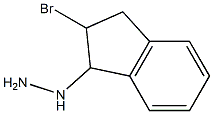 (2-bromo-2,3-dihydro-1H-inden-1-yl)hydrazine Structure