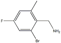 (2-bromo-4-fluoro-6-methylphenyl)methanamine 구조식 이미지