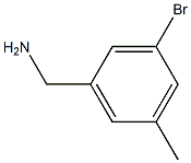 (3-bromo-5-methylphenyl)methanamine Structure