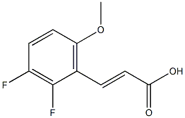 (E)-3-(2,3-difluoro-6-methoxyphenyl)acrylic acid Structure