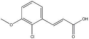 (E)-3-(2-chloro-3-methoxyphenyl)acrylic acid Structure